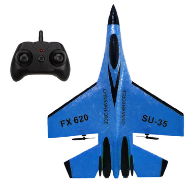 RC Glider AirCraft F-22 2.4Ghz of Light weight, Led Drone & USB Charging For Kids and Beginners
